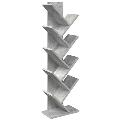 Knihovna Na Stromeček 6-Polohová 30 X 18 X 100 Cm Betonově Šedá