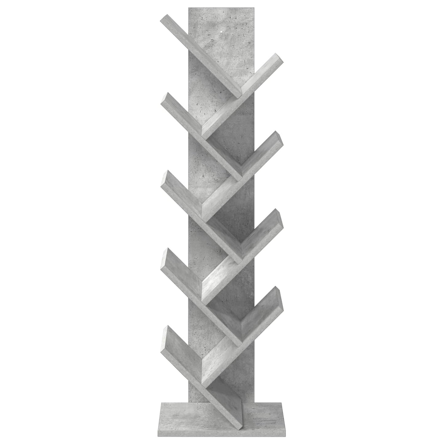 Knihovna Na Stromeček 6-Polohová 30 X 18 X 100 Cm Betonově Šedá