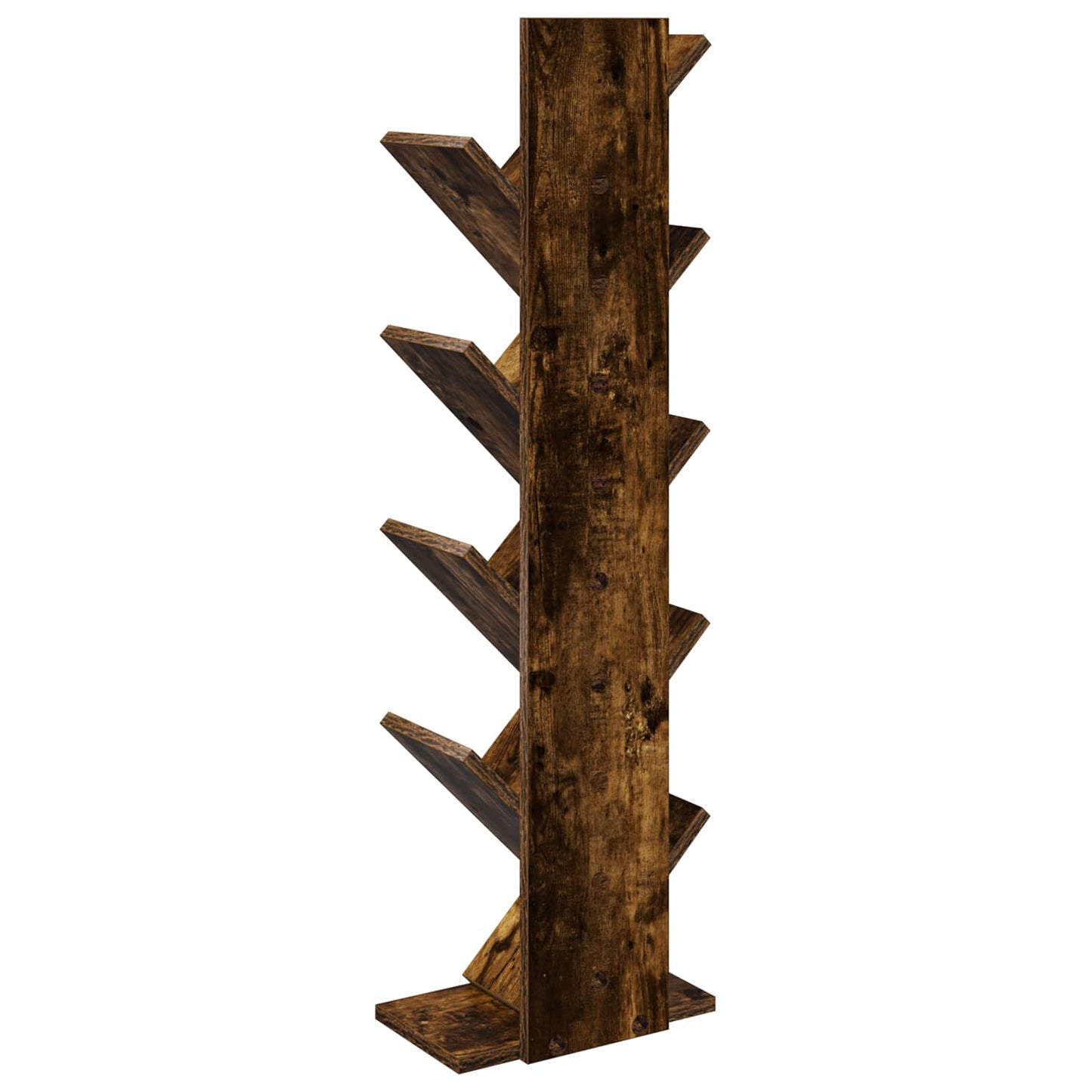 Stromová Knihovna 6-Ti Úrovňová 30 X 18 X 100 Cm Kouřový Dub