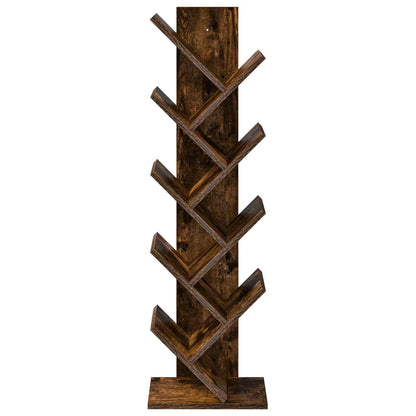 Stromová Knihovna 6-Ti Úrovňová 30 X 18 X 100 Cm Kouřový Dub