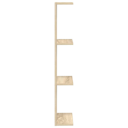 Nástěnná Polička 2 Pcs Dub Sonoma 25 X 15 X 100 Cm