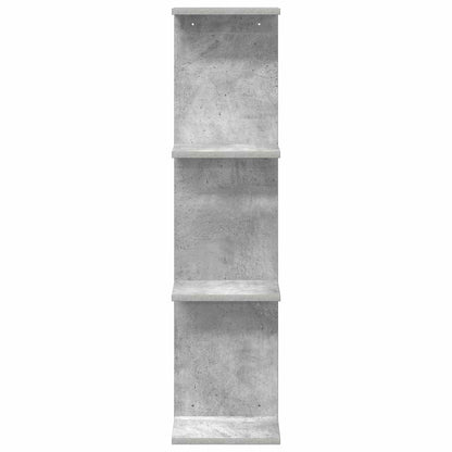 Nástěnná Polička 2 Pcs Betonově Šedá 25 X 15 X 100 Cm