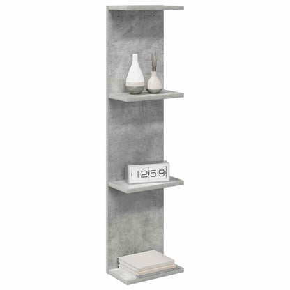 Nástěnná Polička 2 Pcs Betonově Šedá 25 X 15 X 100 Cm