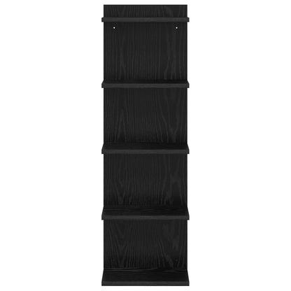 Nástěnná Polička Černý Dub 30 X 15 X 100 Cm Kompozitní Dřevo