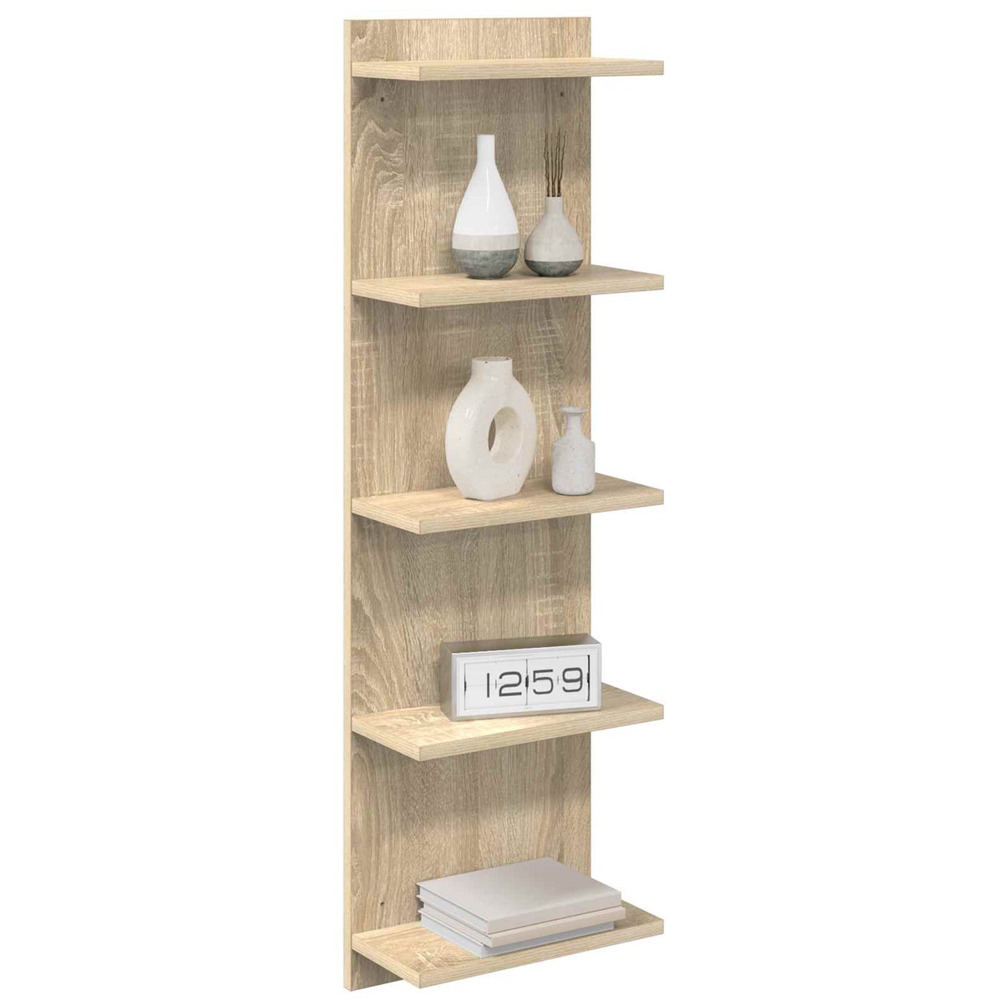 Nástěnná Polička 2 Pcs Dub Sonoma 30 X 15 X 100 Cm