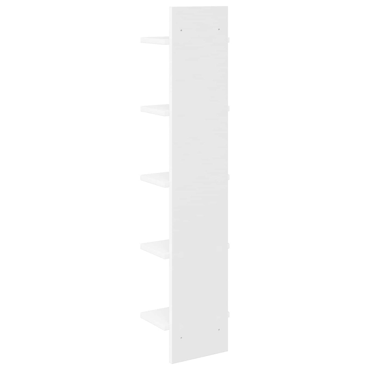 Nástěnná Polička 2 Pcs Bílá 22 X 15 X 100 Cm Kompozitní Dřevo