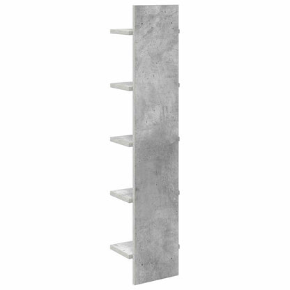 Nástěnná Polička 2 Pcs Betonově Šedá 22 X 15 X 100 Cm