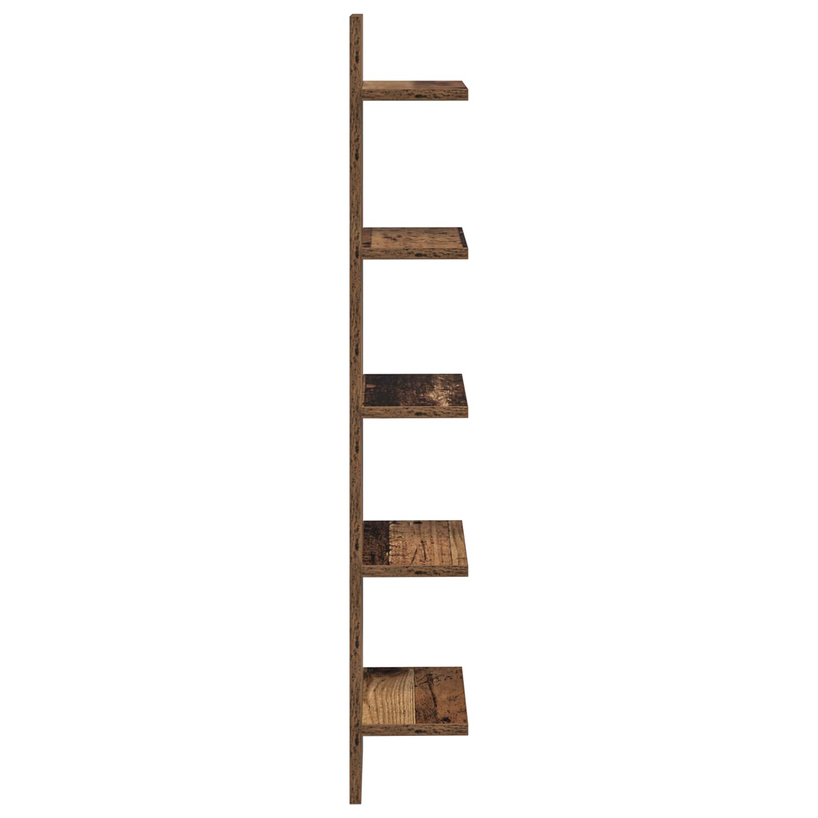 Nástěnná Polička 2 Pcs Staré Dřevo 22 X 15 X 100 Cm
