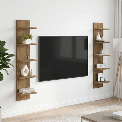 Nástěnná Polička 2 Pcs Dub Artisan 22 X 15 X 100 Cm