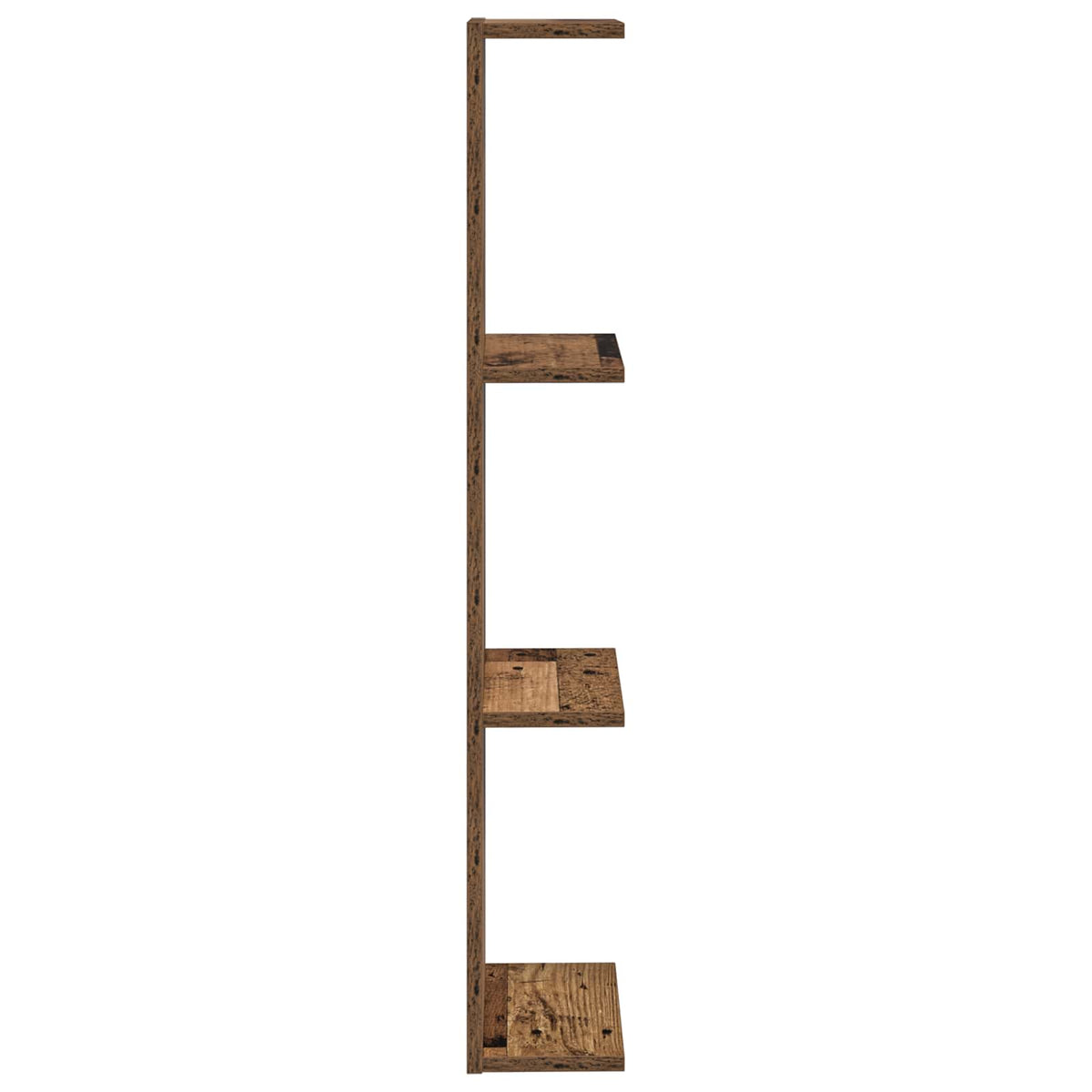 Nástěnná Polička 2 Pcs Staré Dřevo 22 X 15 X 100 Cm