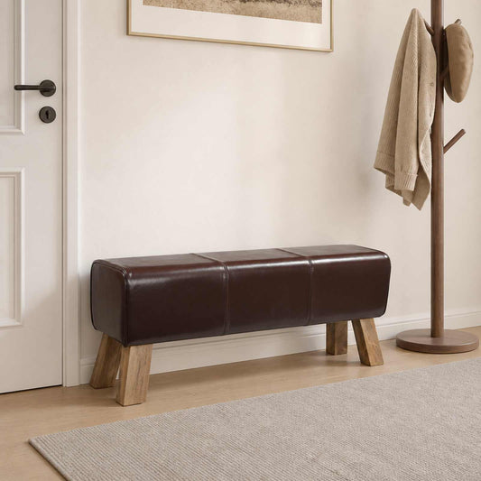 Lavice 110 X 30 X 45 Cm Pravá Kůže