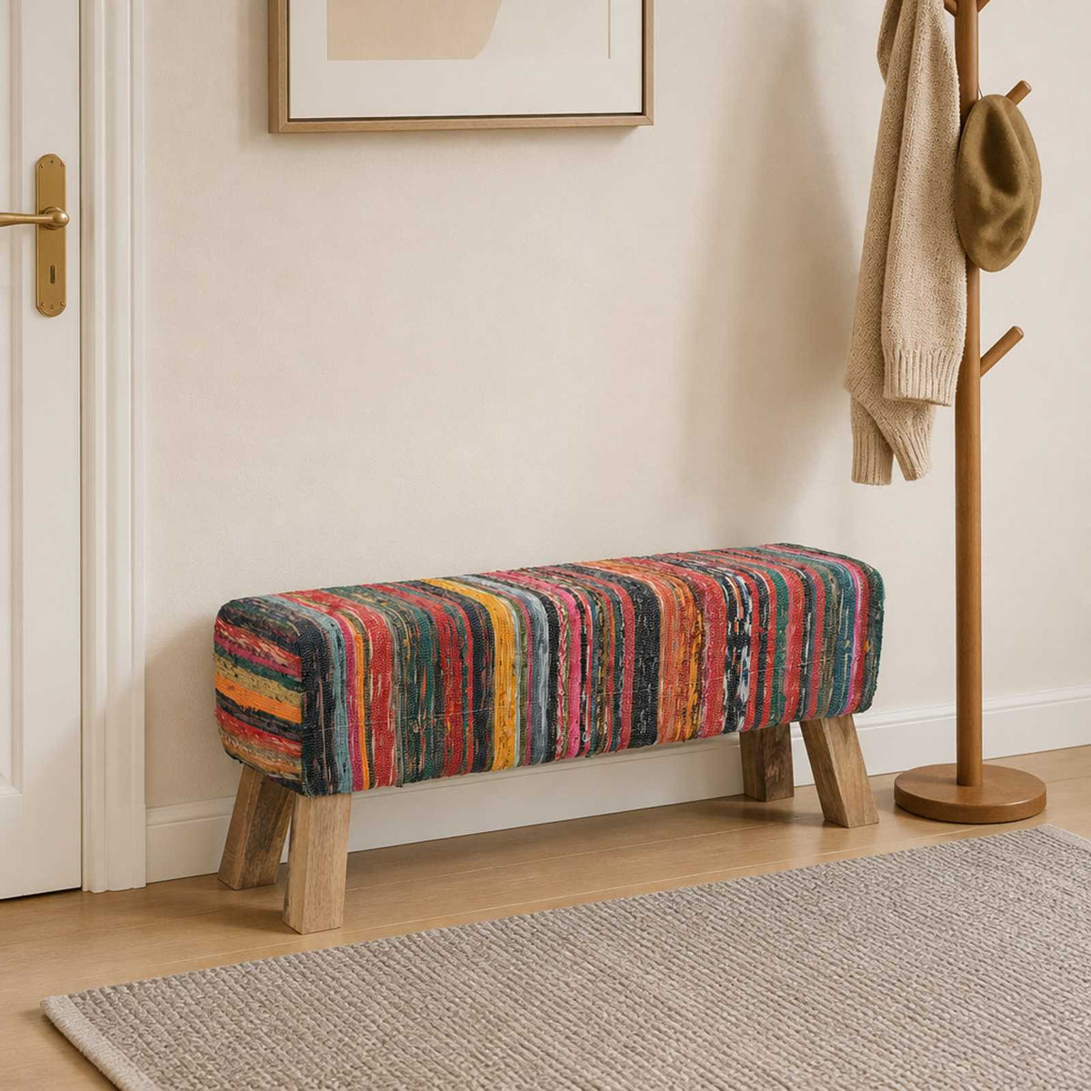 Lavice 110 X 30 X 45 Cm Pravá Kůže