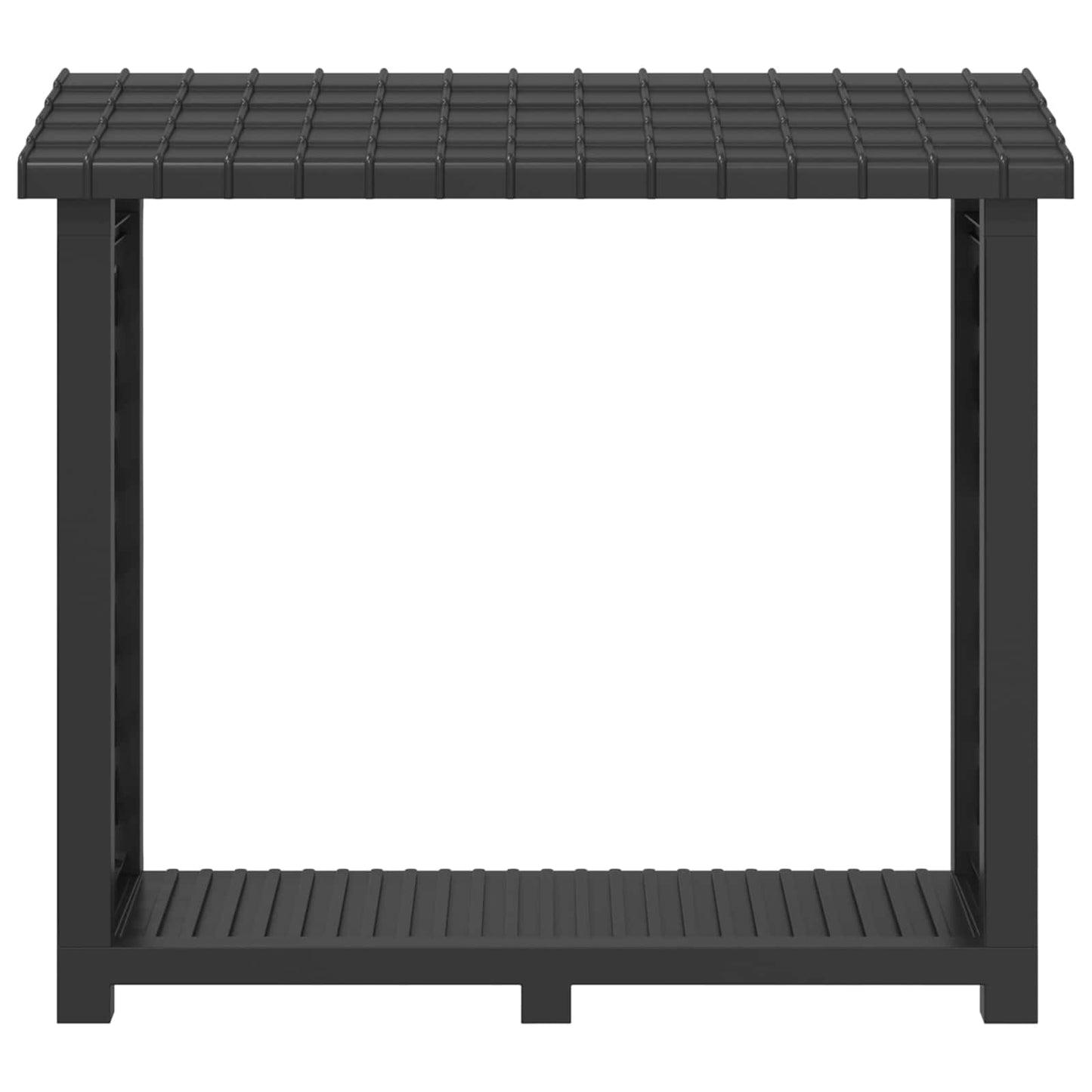 Regál Na Palivové Dřevo 114 X 46 X 101 Cm Pp Antracitová
