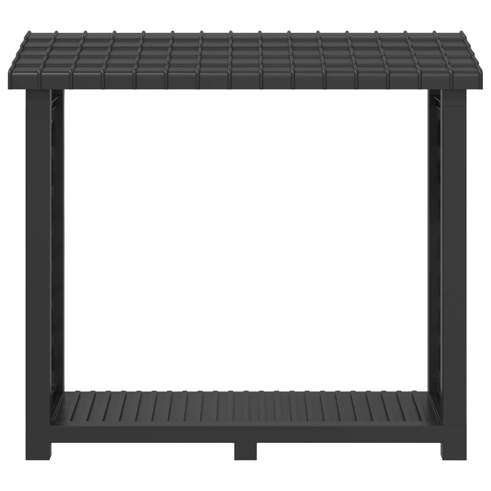 Regál Na Palivové Dřevo 114 X 46 X 101 Cm Pp Antracitová
