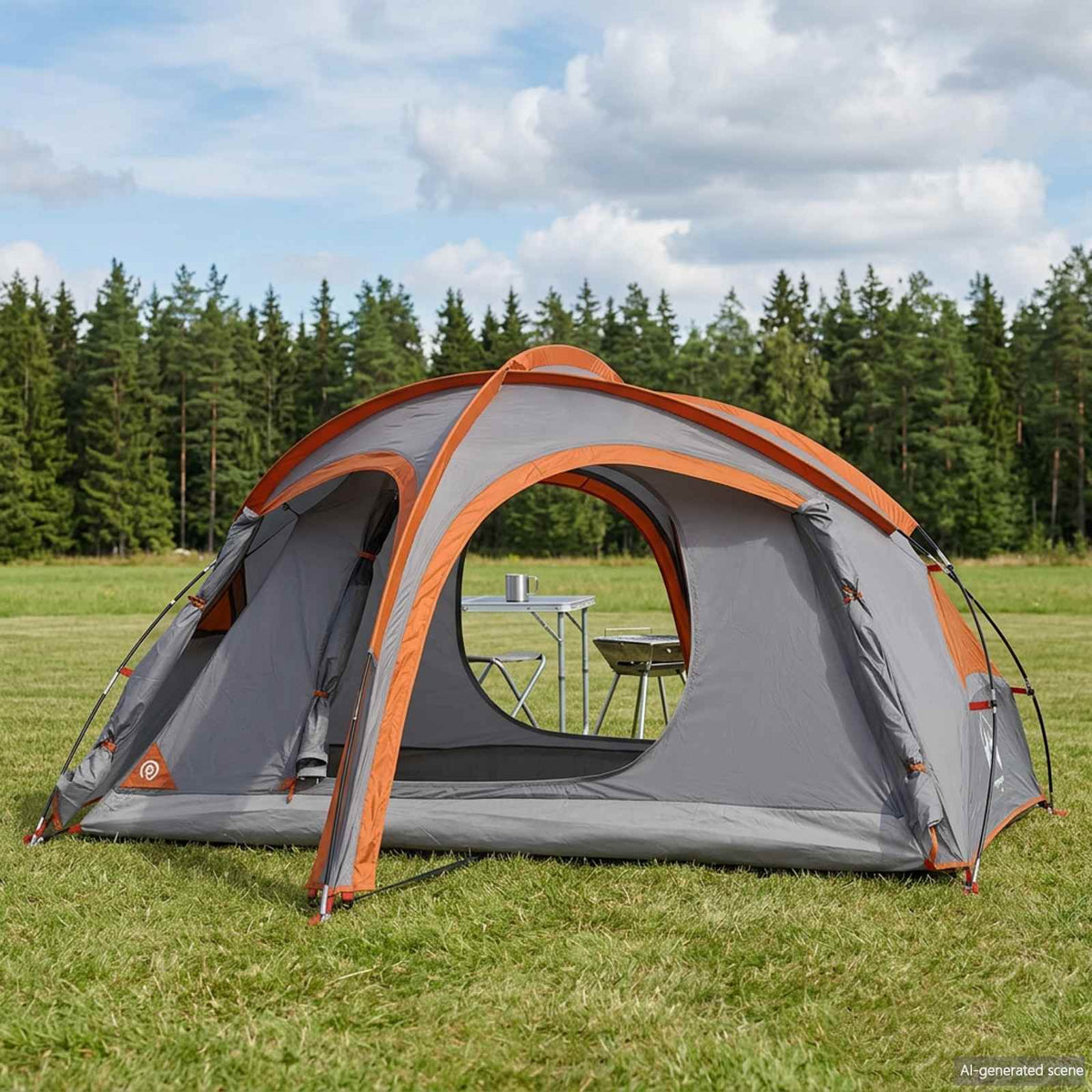 Trekkingový Stan S Plachtou, Odolný Vůči Vodě 2Místný