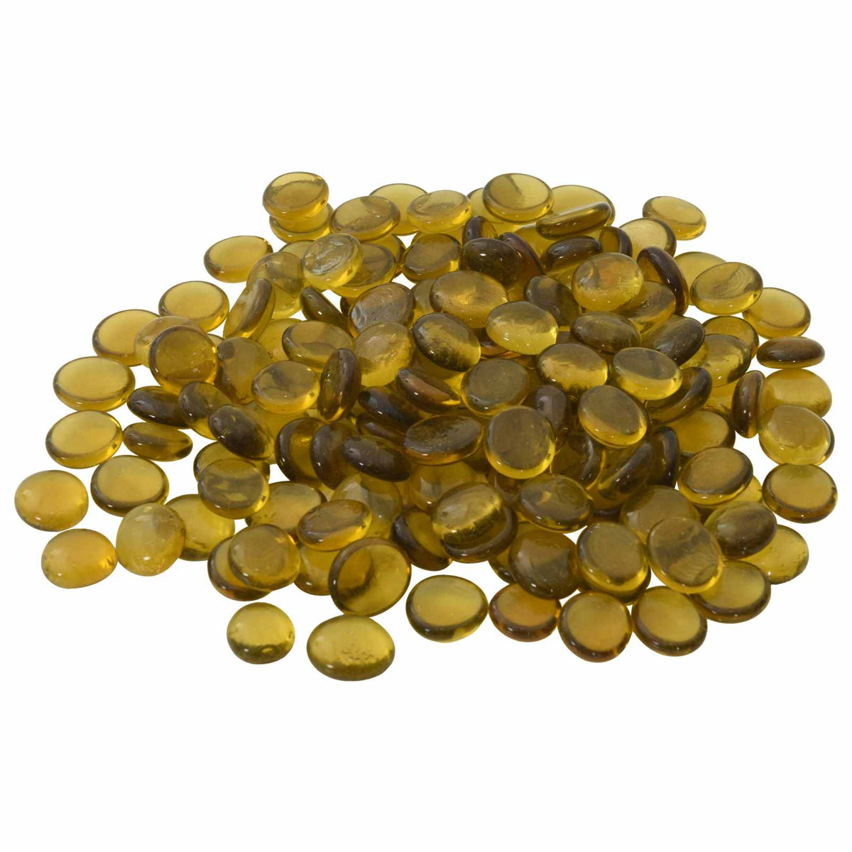 Skleněný Nugget 17-19 Mm Světlá Kobaltově Modrá Sklo