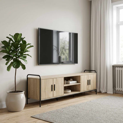 Televizní Skříň 133 X 33 X 50 Cm Kompozitní Dřevo