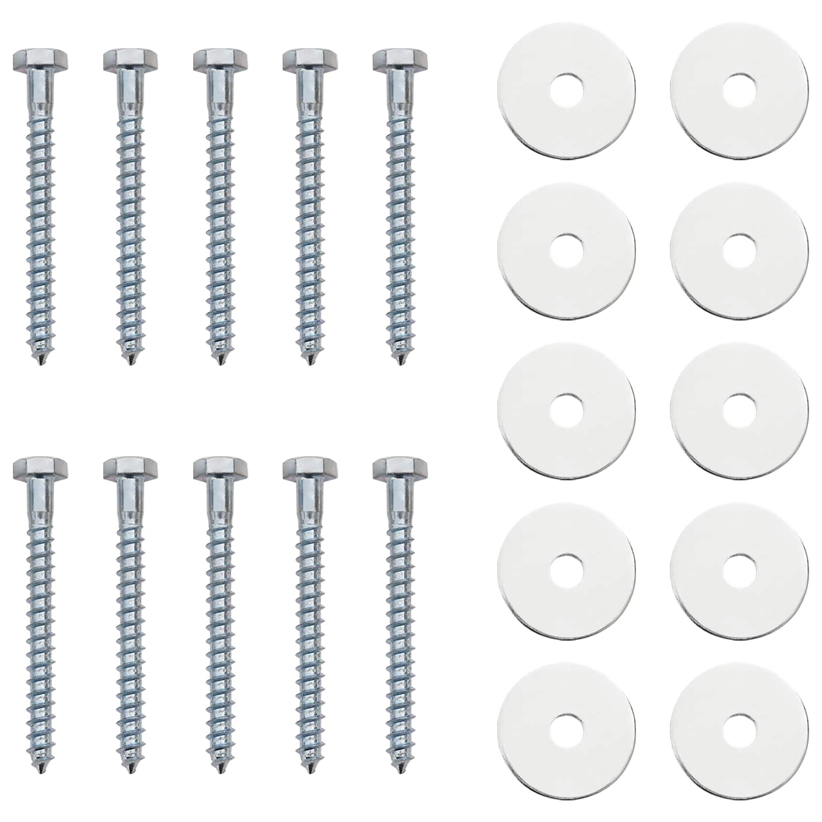 Zemní Kotva 10 Pcs Stříbrná Ø10 X 60 Cm Pozinkovaný Kov