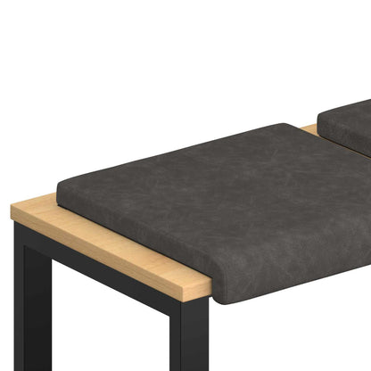 Polštář Na Lavici 2 Ks Umělá Kůže Hloubka 35 Cm