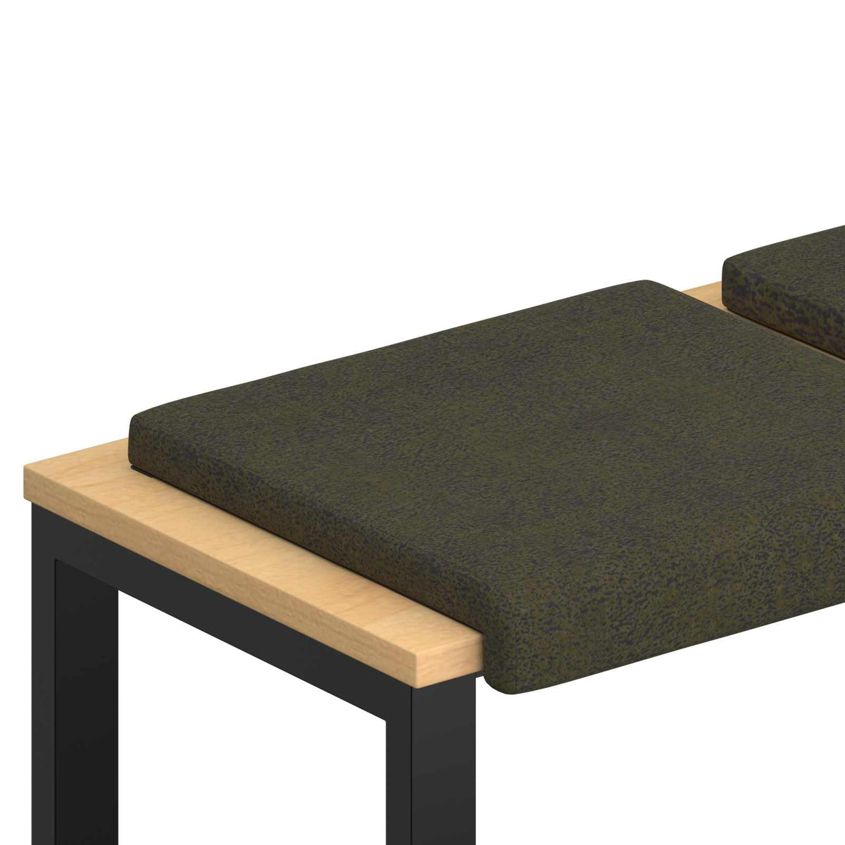 Polštář Na Lavici 2 Ks Umělý Semiš Armádně Zelená Hloubka 35 Cm