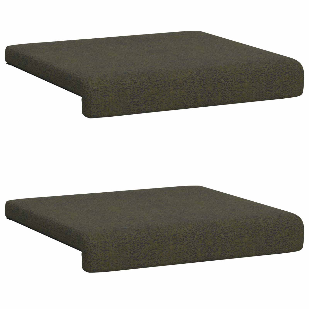 Polštář Na Lavici 2 Ks Umělý Semiš Armádně Zelená Hloubka 35 Cm