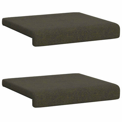 Polštář Na Lavici 2 Ks Umělý Semiš Armádně Zelená Hloubka 35 Cm