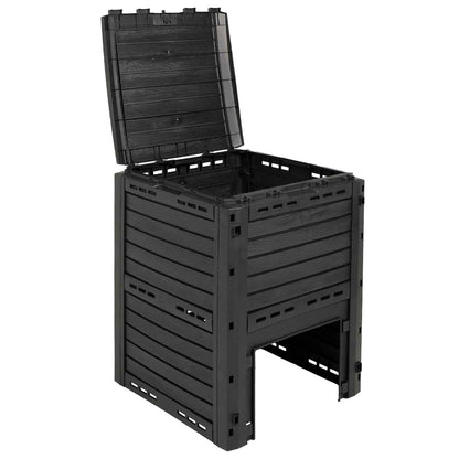 Zahradní Kompostér Černá 59,5 X 60 X 81,5 Cm 280 L 100% Pp