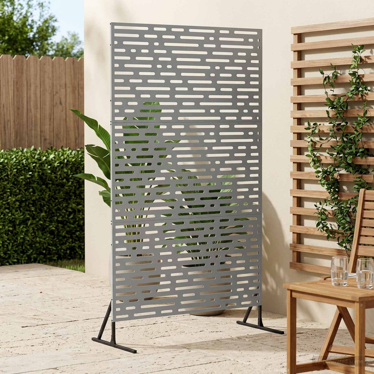 Obrazovka Pro Soukromí 100 X 50 X 180 Cm Rezavá