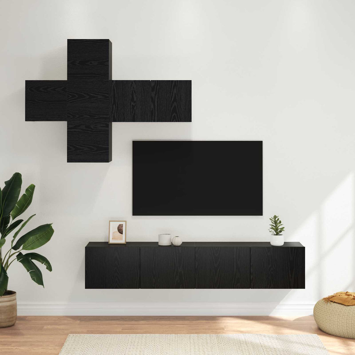 Sestava Tv Skříněk 3 Ks Kompozitní Dřevo