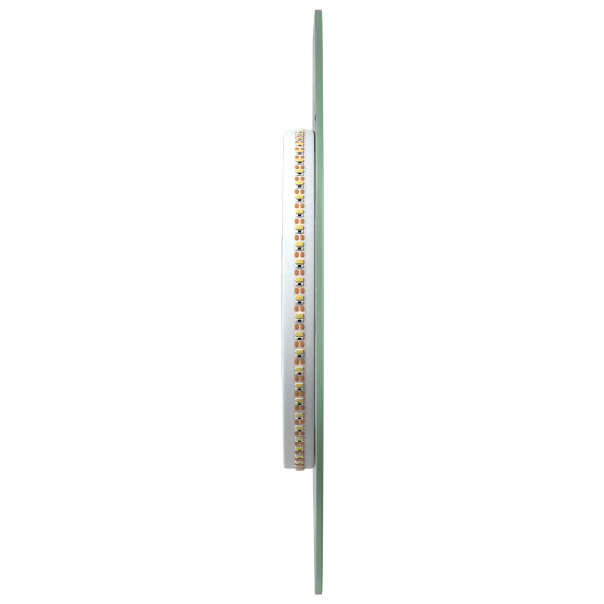 Led Koupelnové Zrcadlo Transparentní Ø 30 Cm Tvrzené Sklo
