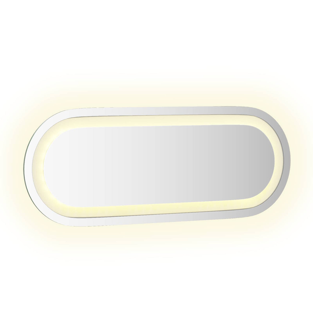 Led Koupelnové Zrcadlo Transparentní Tvrzené Sklo