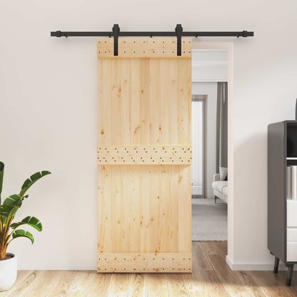 Posuvné Dveře Přirozená A Černá 85 X 210 Cm