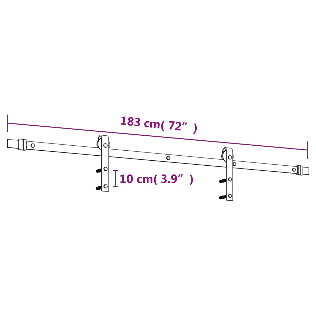 Posuvné Dveře Přirozená A Černá 90 X 210 Cm