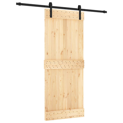 Posuvné Dveře Přirozená A Černá 85 X 210 Cm