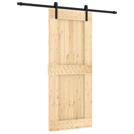 Posuvné Dveře Přirozená A Černá 85 X 210 Cm