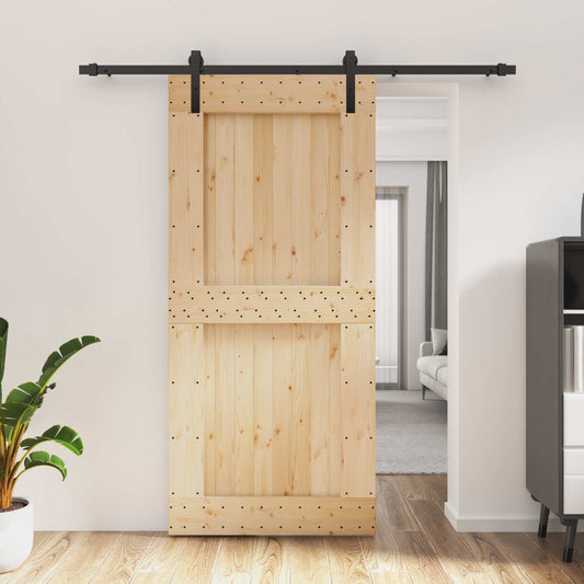 Posuvné Dveře Přirozená A Černá 95 X 210 Cm