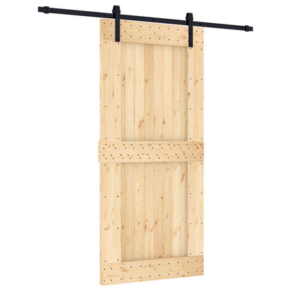 Posuvné Dveře Přirozená A Černá 95 X 210 Cm