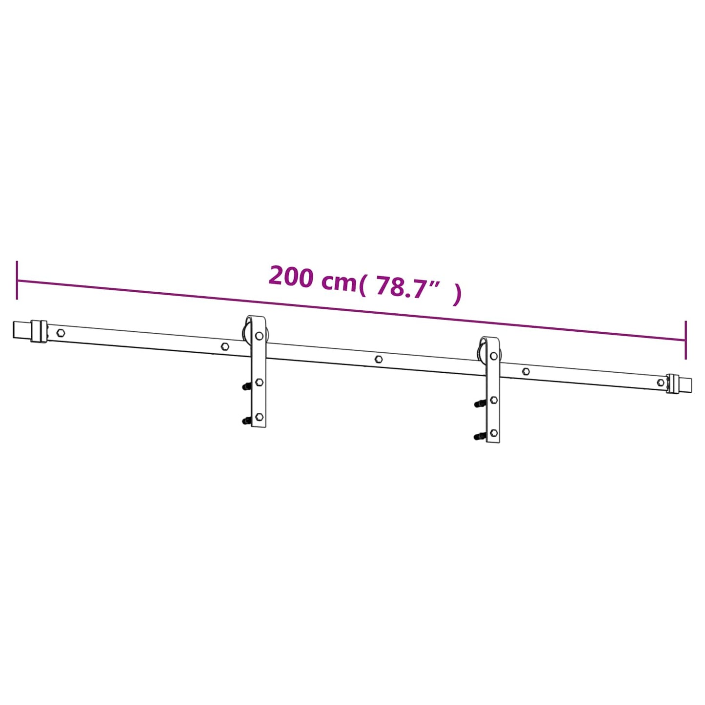 Posuvné Dveře Přirozená A Černá 90 X 210 Cm