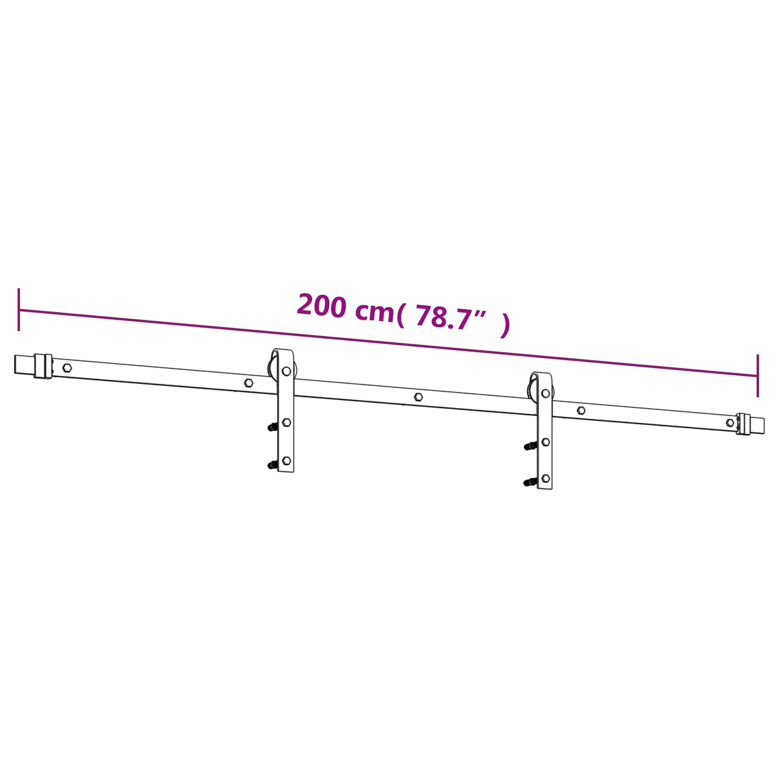 Posuvné Dveře Přirozená A Černá 90 X 210 Cm