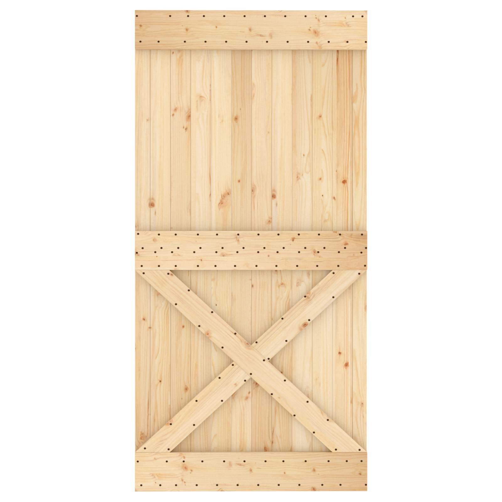 Posuvné Dveře Přirozená A Černá 100 X 210 Cm