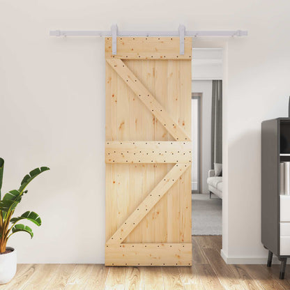 Posuvné Dveře Přírodní A Bílá 80 X 210 Cm