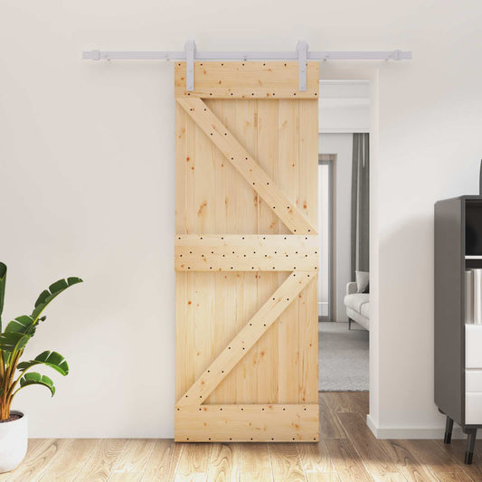 Posuvné Dveře Přírodní A Bílá 80 X 210 Cm