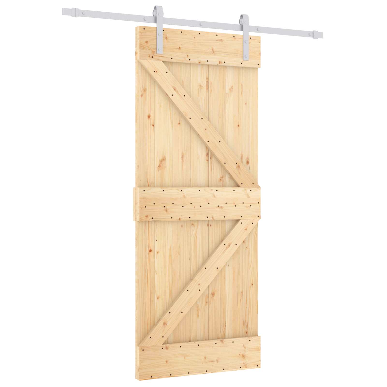 Posuvné Dveře Přírodní A Bílá 80 X 210 Cm