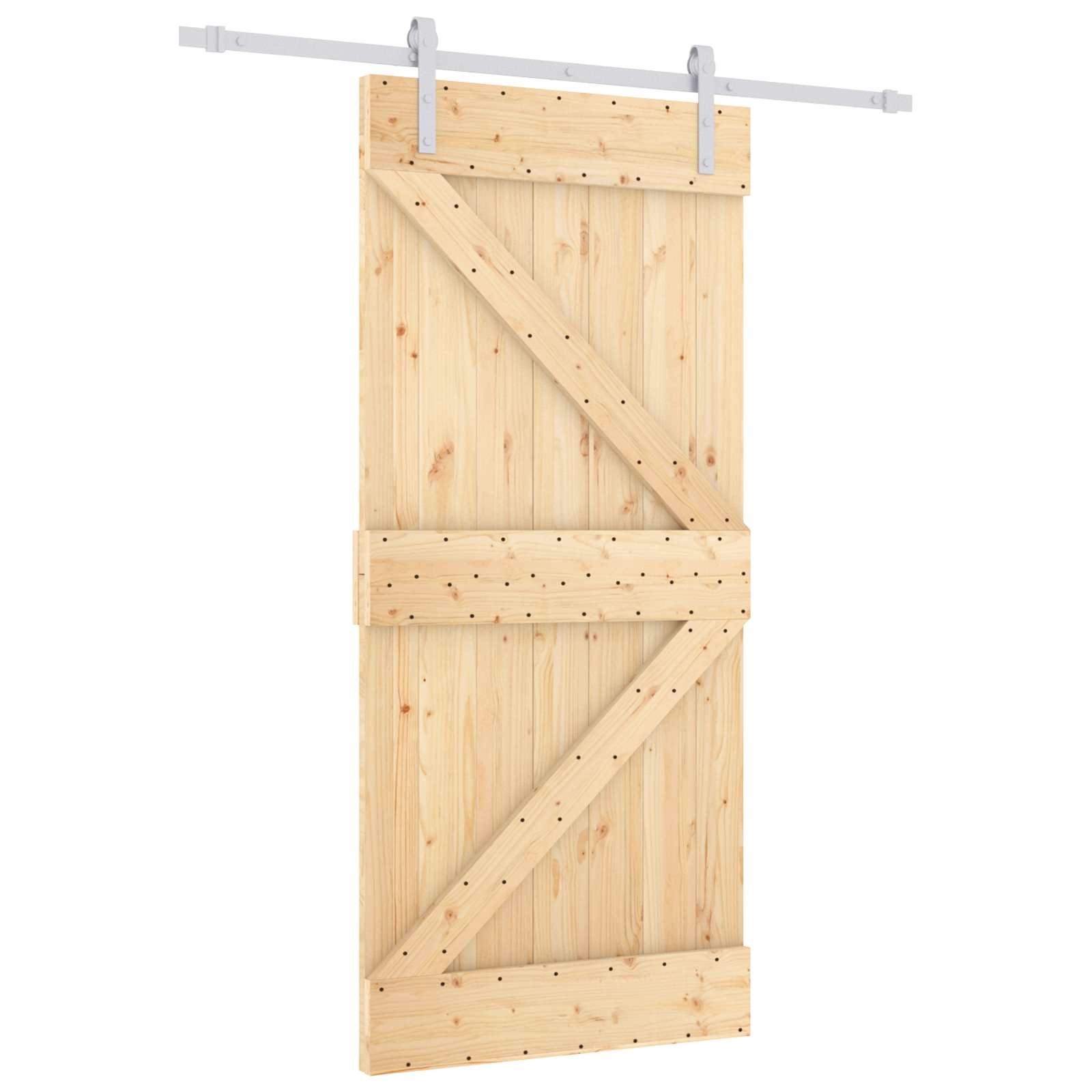 Posuvné Dveře Přírodní A Bílá 90 X 210 Cm