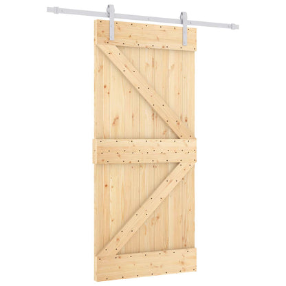 Posuvné Dveře Přírodní A Bílá 90 X 210 Cm