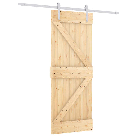 Posuvné Dveře Přírodní A Bílá 80 X 210 Cm