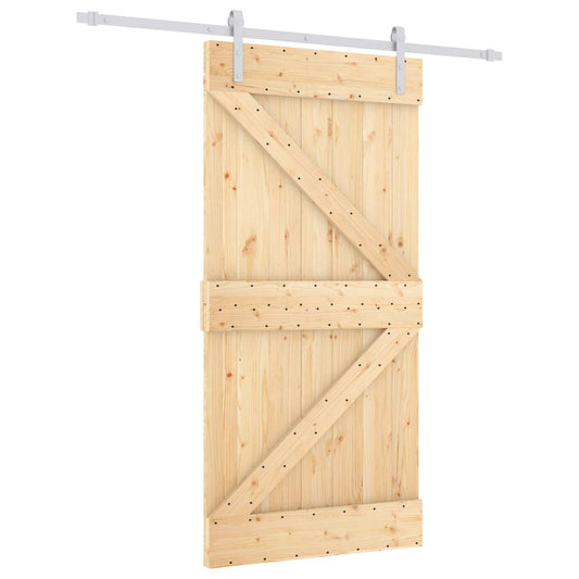 Posuvné Dveře Přírodní A Bílá 100 X 210 Cm