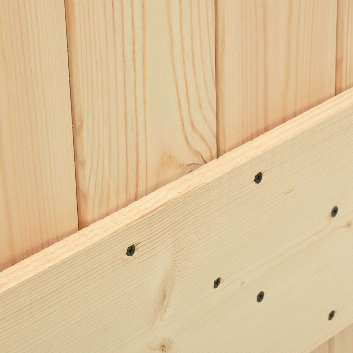 Posuvné Dveře Přírodní A Bílá 80 X 210 Cm Masivní Borové Dřevo