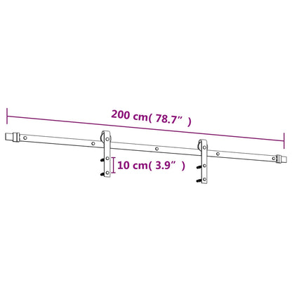 Posuvné Dveře Přírodní A Bílá 100 X 210 Cm Masivní Borové Dřevo