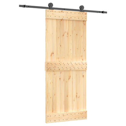 Posuvné Dveře Přirozená A Černá 85 X 210 Cm